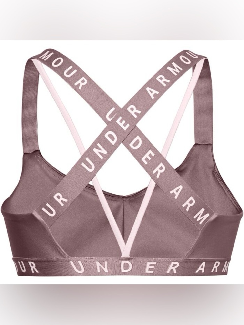 Under Armour Crossback Strappy Sports Bra in Mauve Pink Medium M alo ASOS
